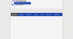 Desktop Screenshot of evro.ch